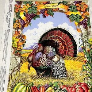 Daisy Kingdom Patty's Harvest Door Panel Fabric OS Multicolor Excellent Turkey